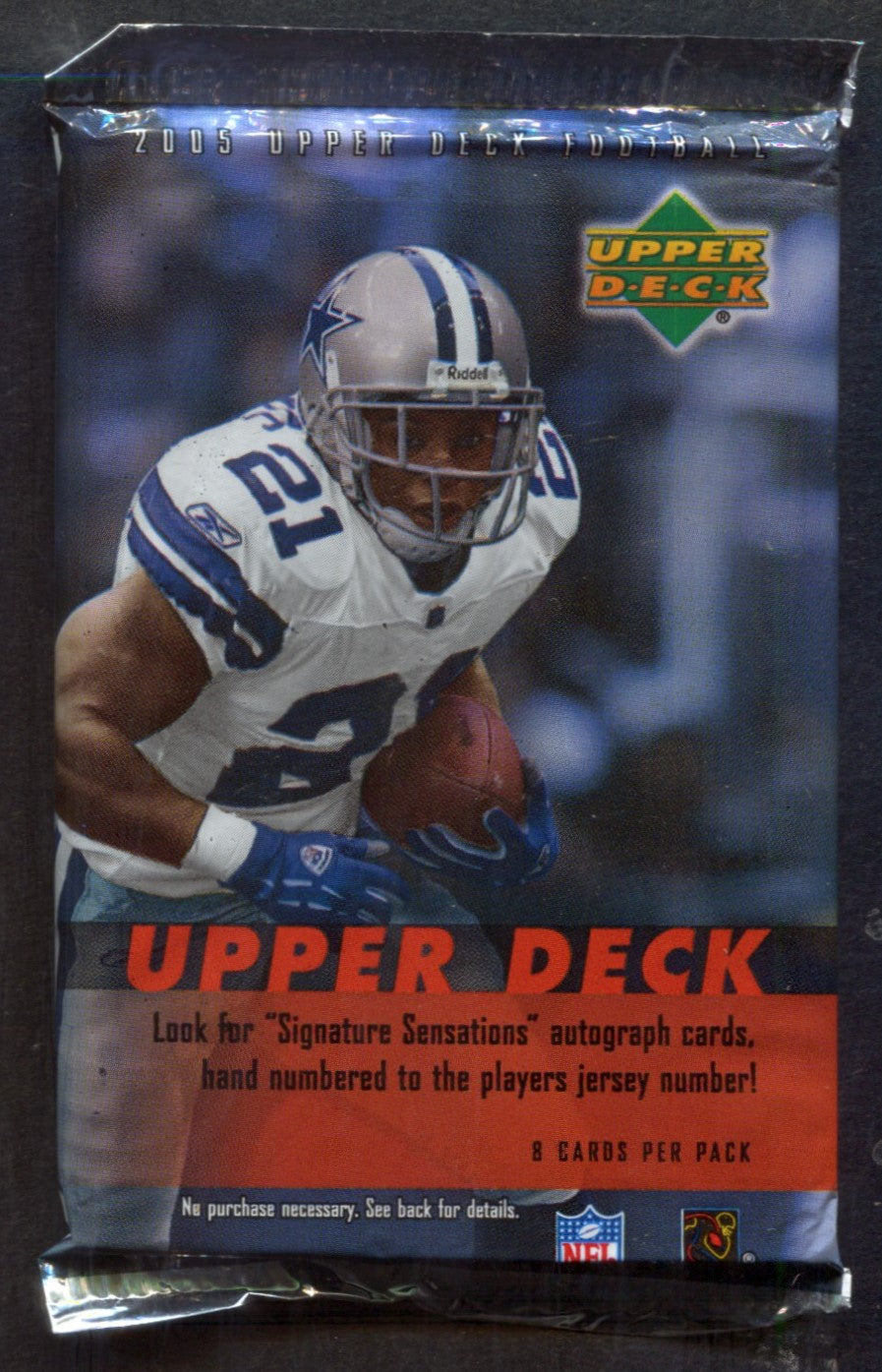 2005 Upper Deck Football Unopened Pack (8)