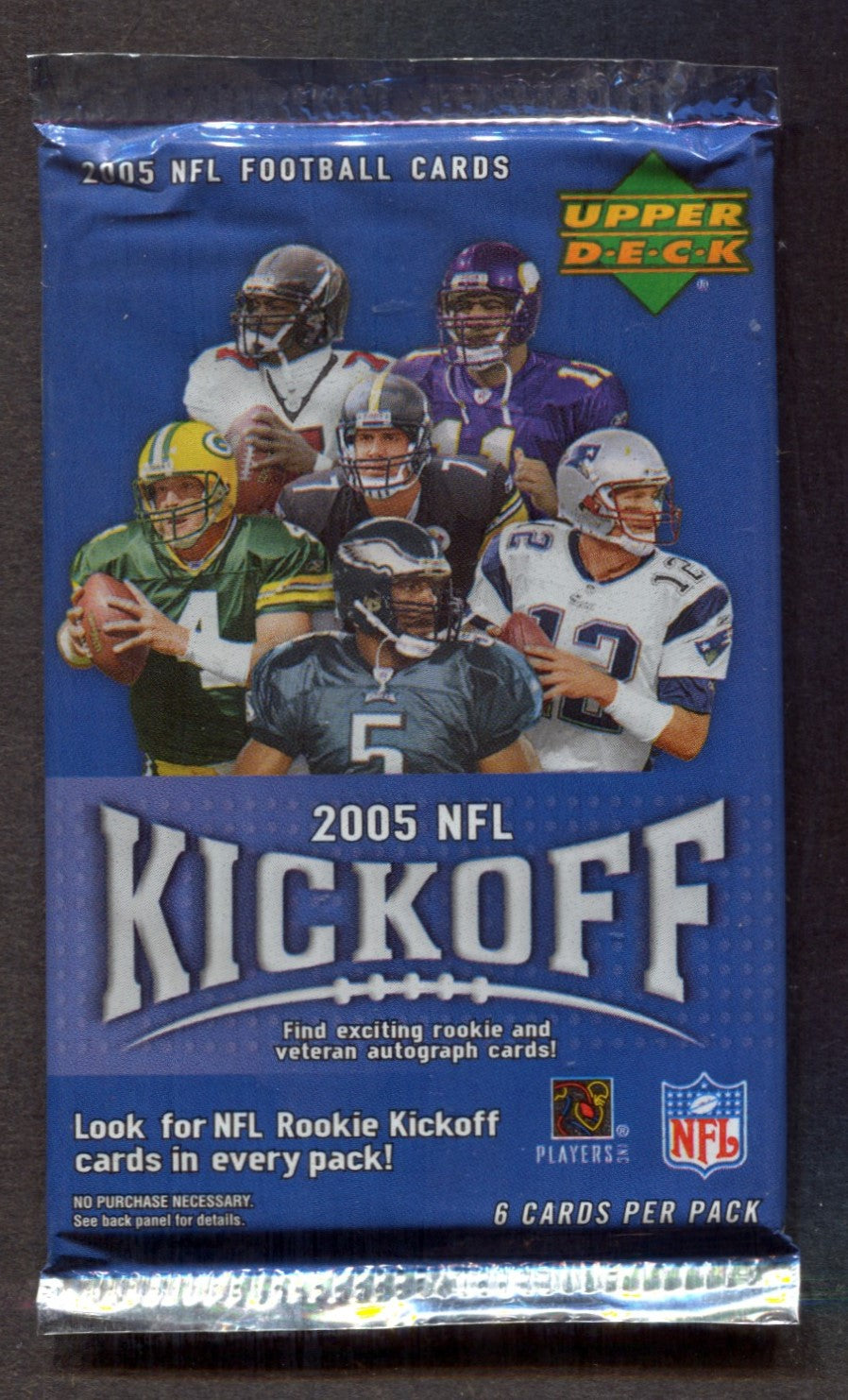2005 Upper Deck Kickoff Football Unopened Pack (6)