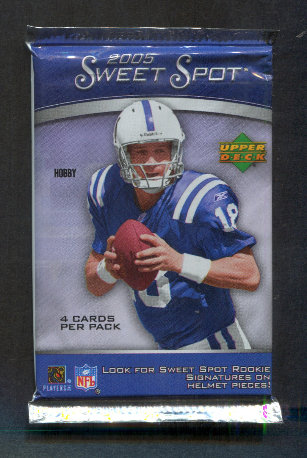 2005 Upper Deck Sweet Spot Football Unopened Pack (Hobby) (4)