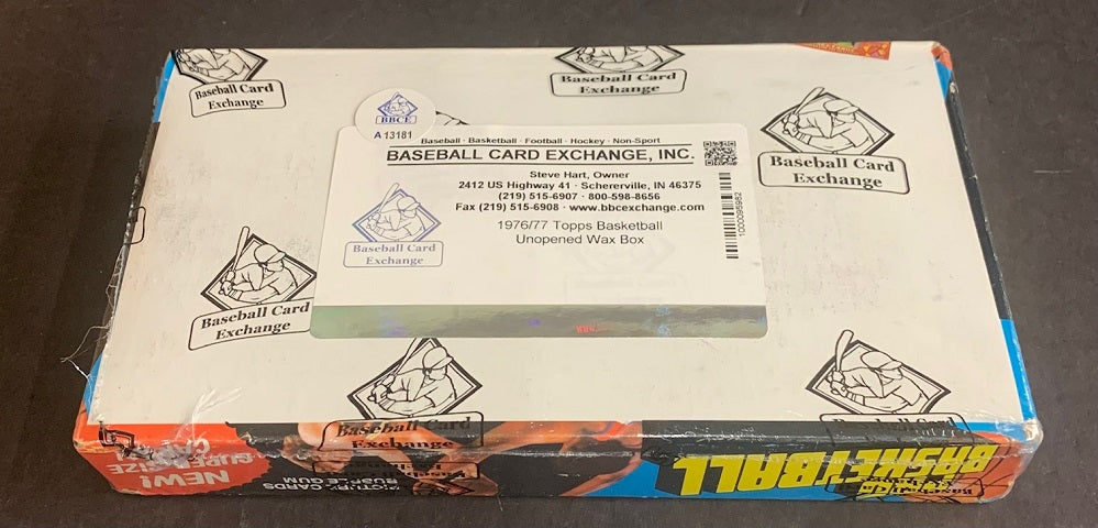1976/77 Topps Basketball Unopened Wax Box (BBCE) (A13181)