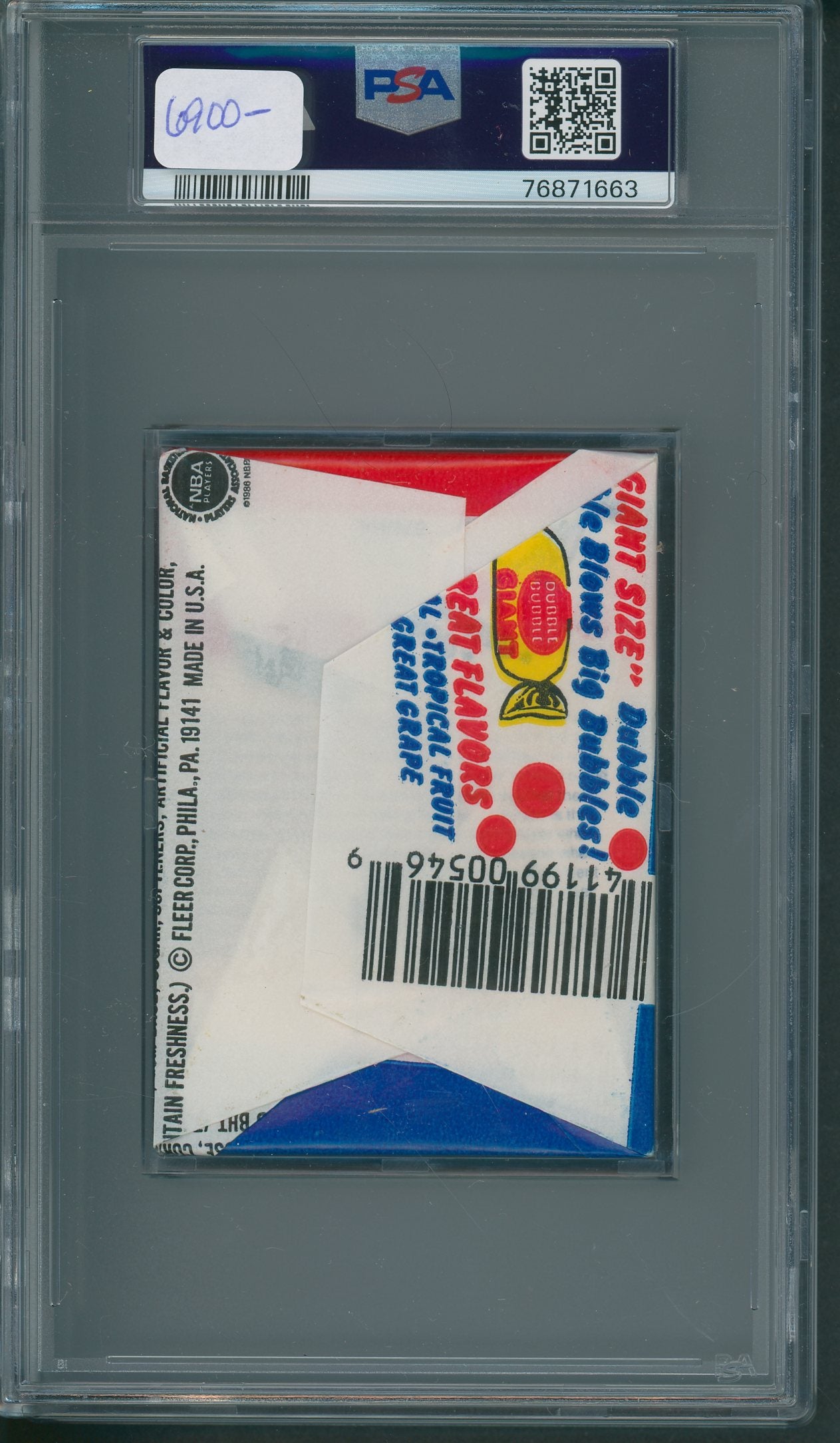 1986 1986/87 Fleer Basketball Unopened Wax Pack PSA 8 Jordan Sticker Back *1663