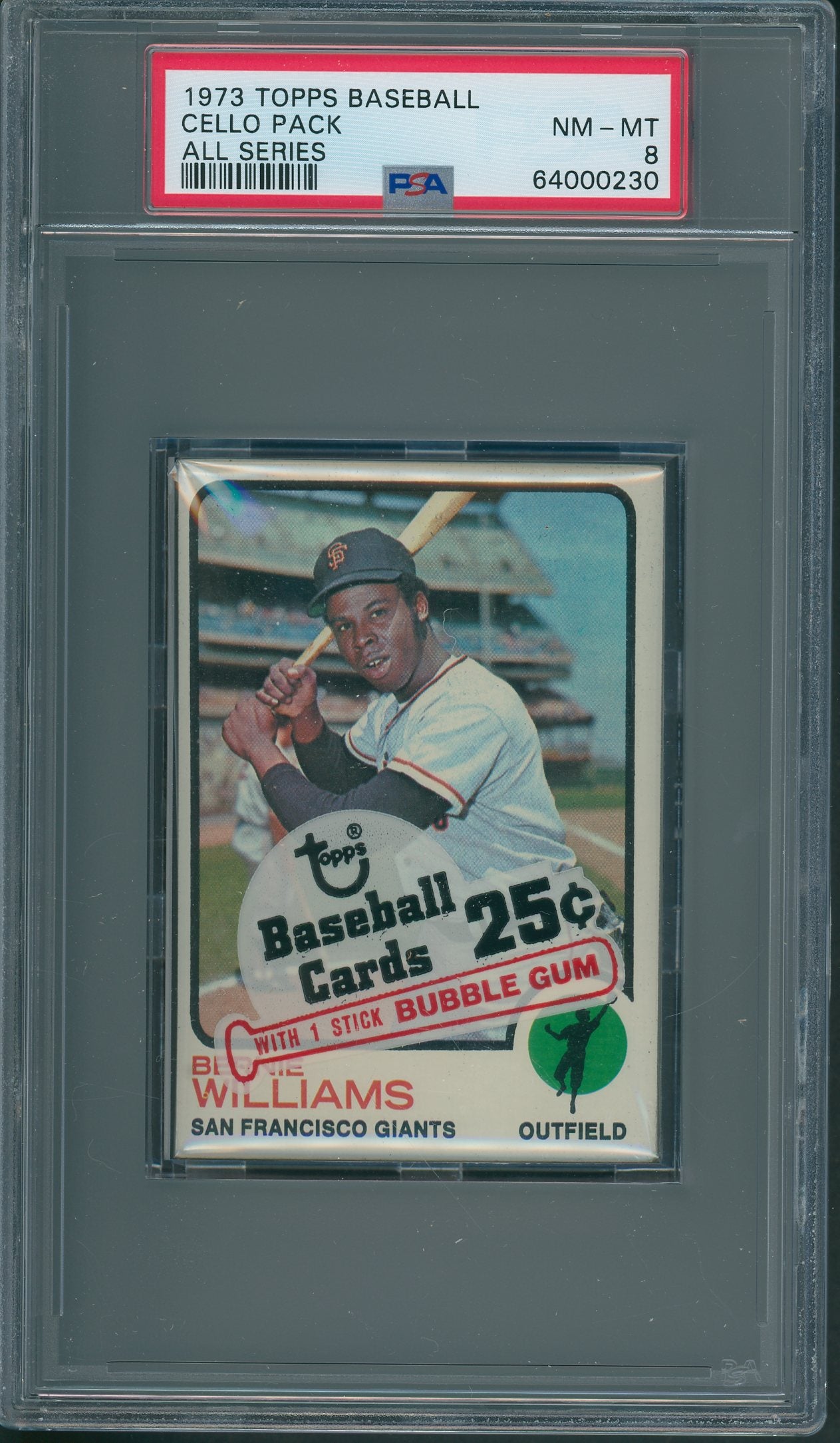 1973 Topps Baseball Unopened All Series Cello Pack PSA 8 *0230