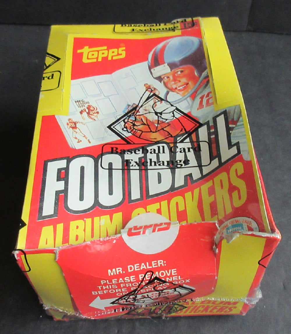 1981 Topps Football Unopened Album Stickers Box (BBCE) (Read)