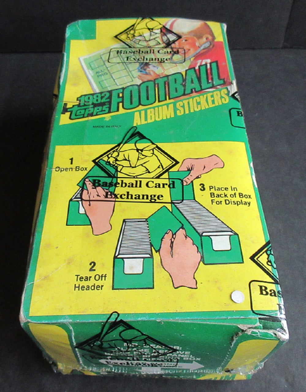 1982 Topps Football Unopened Album Stickers Box (BBCE) (Read)
