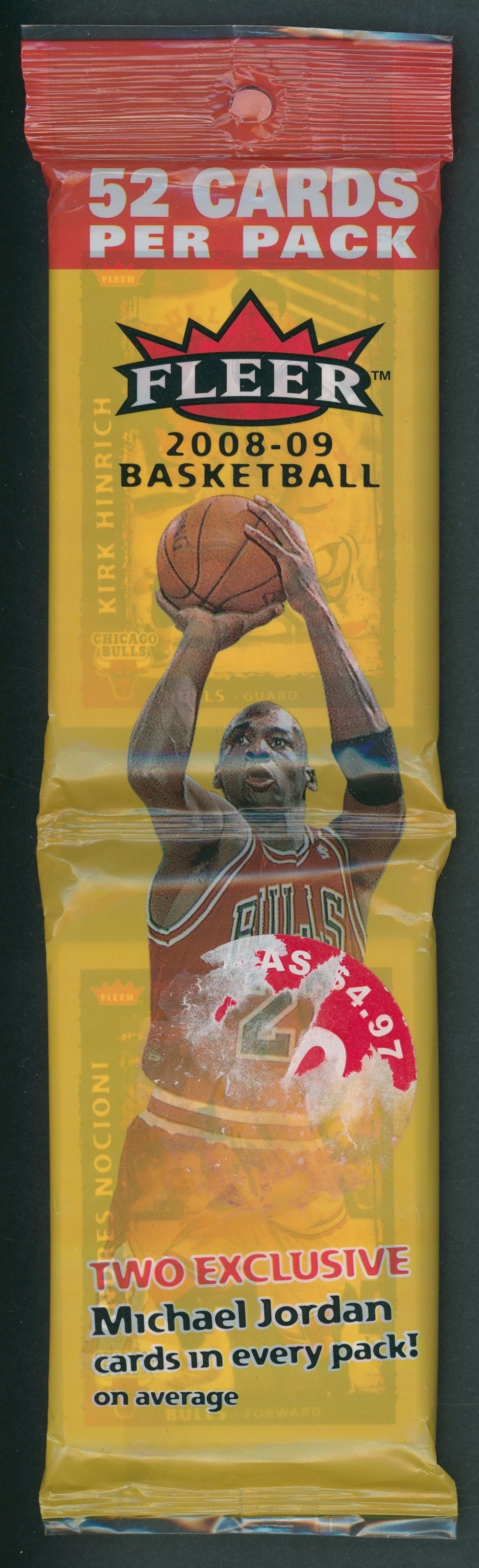 2008/09 Fleer Basketball Unopened Rack Pack (52 Cards)