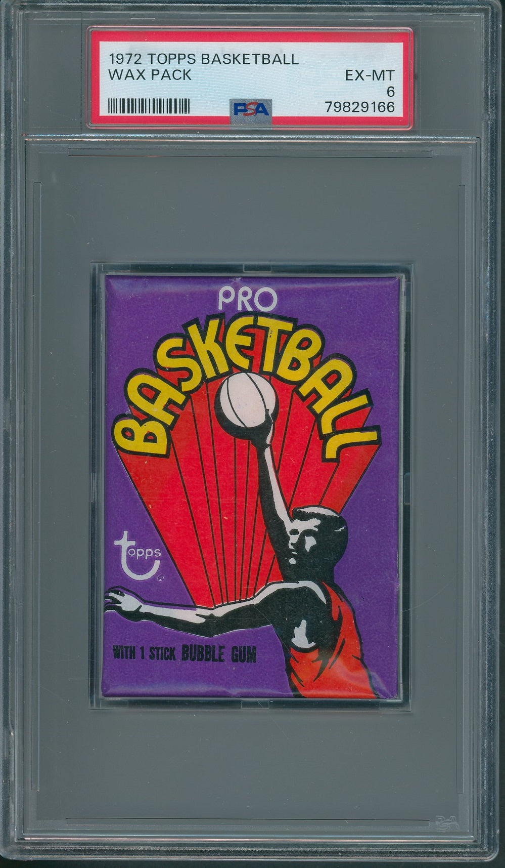 1972 1972/73 Topps Basketball Unopened Wax Pack PSA 6 *9166