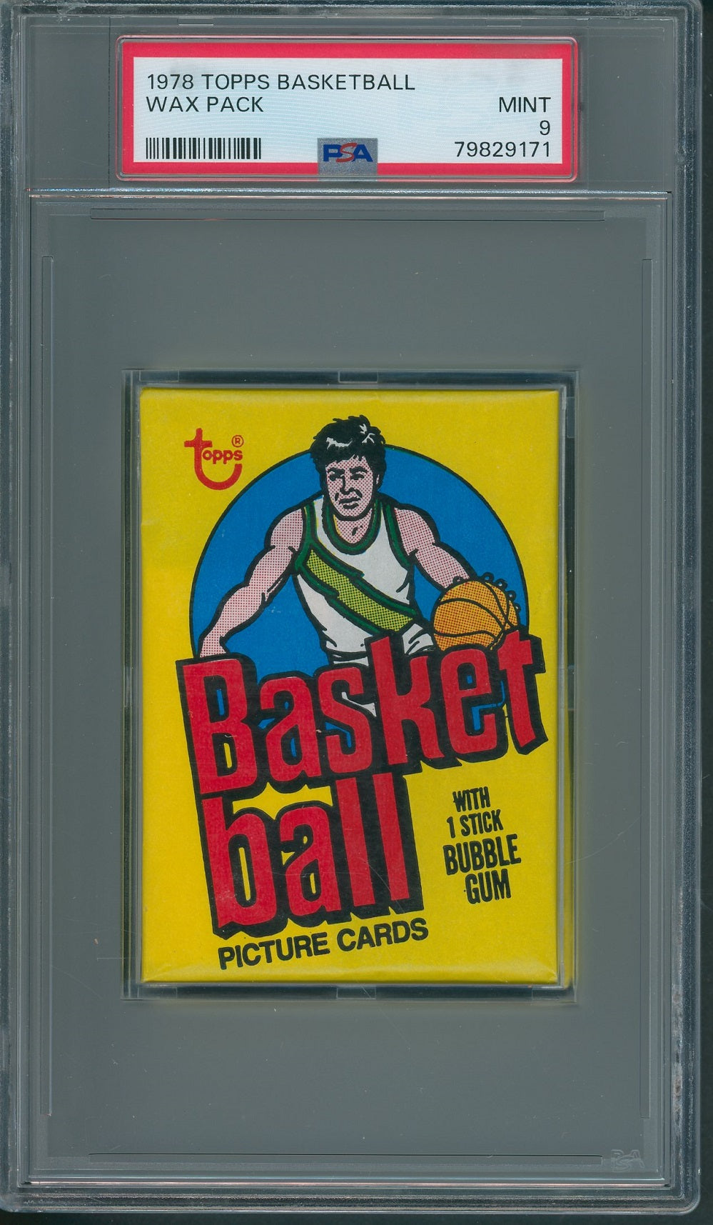 1978 1978/79 Topps Basketball Unopened Wax Pack PSA 9 *9171
