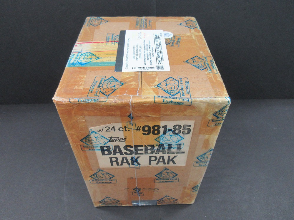 1985 Topps Baseball Factory Sealed Rack Case (3 Box) (BBCE) (A13864)