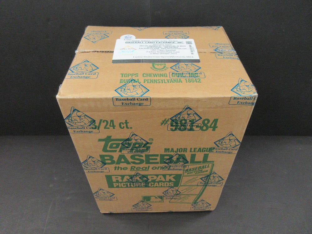 1984 Topps Baseball Factory Sealed Rack Case (3 Box) (BBCE) (A13862)