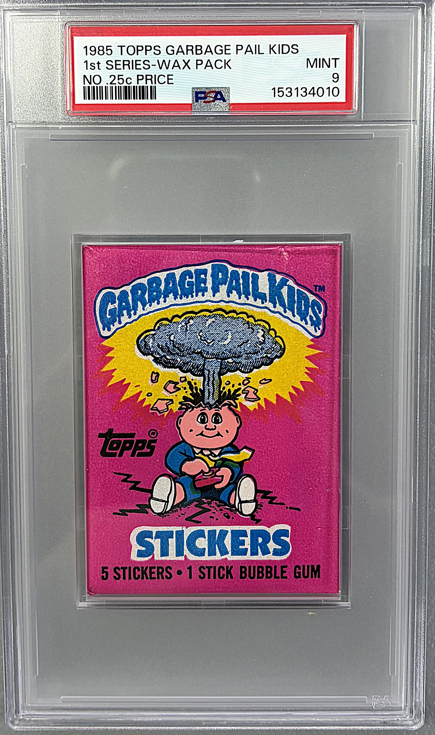 1985 Topps Garbage Pail Kids Unopened 1st Series Wax Pack PSA 9 (w/o Price)