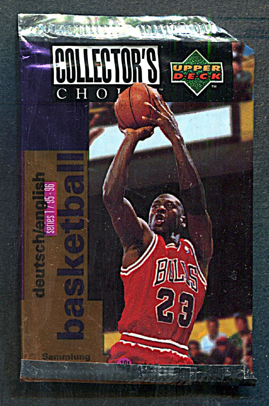 1995/96 Upper Deck Collector's Choice Basketball Unopened Series 1 Pack (German) (10)