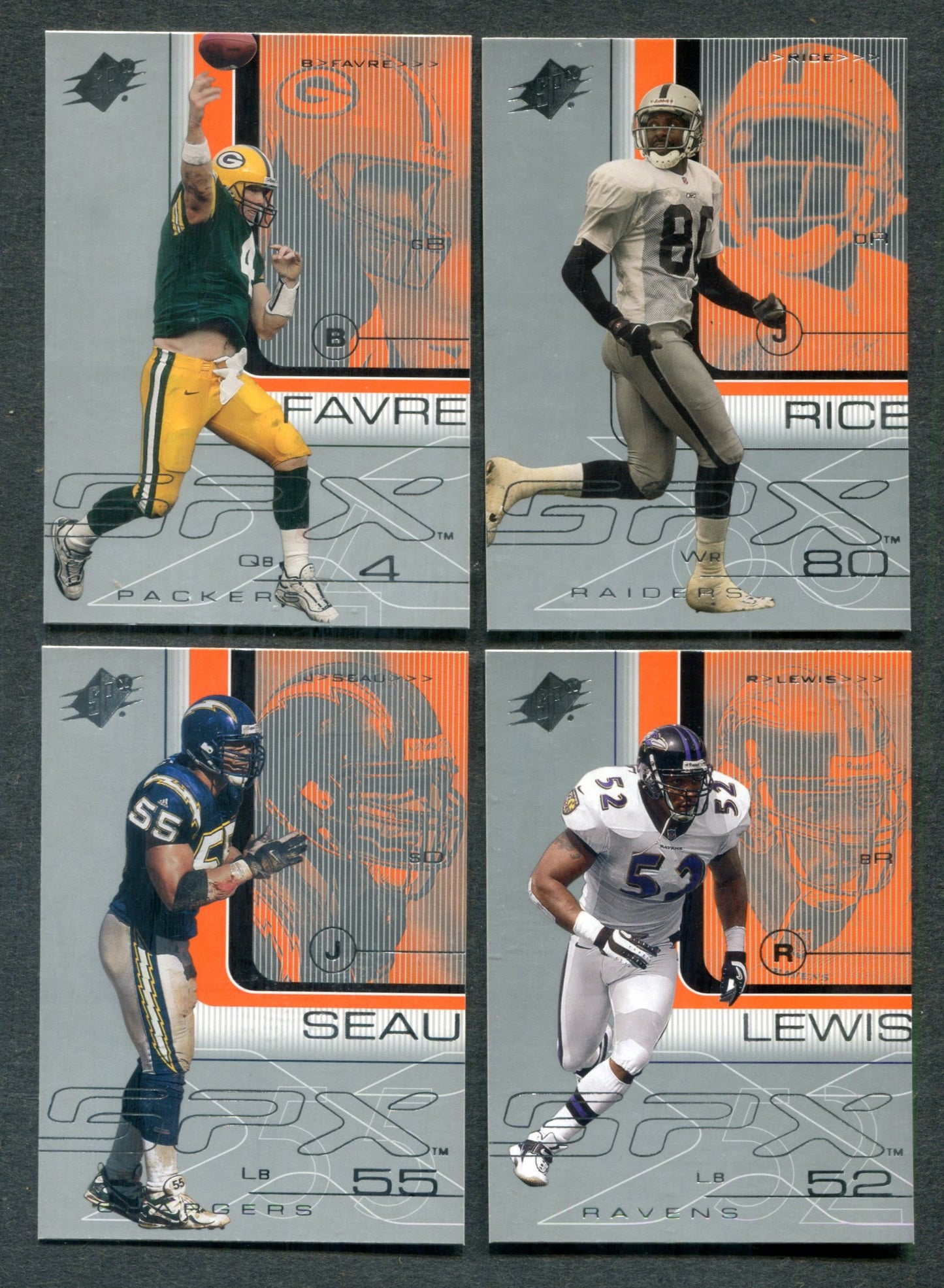 2001 Upper Deck SPx Football Complete Base Set (90)