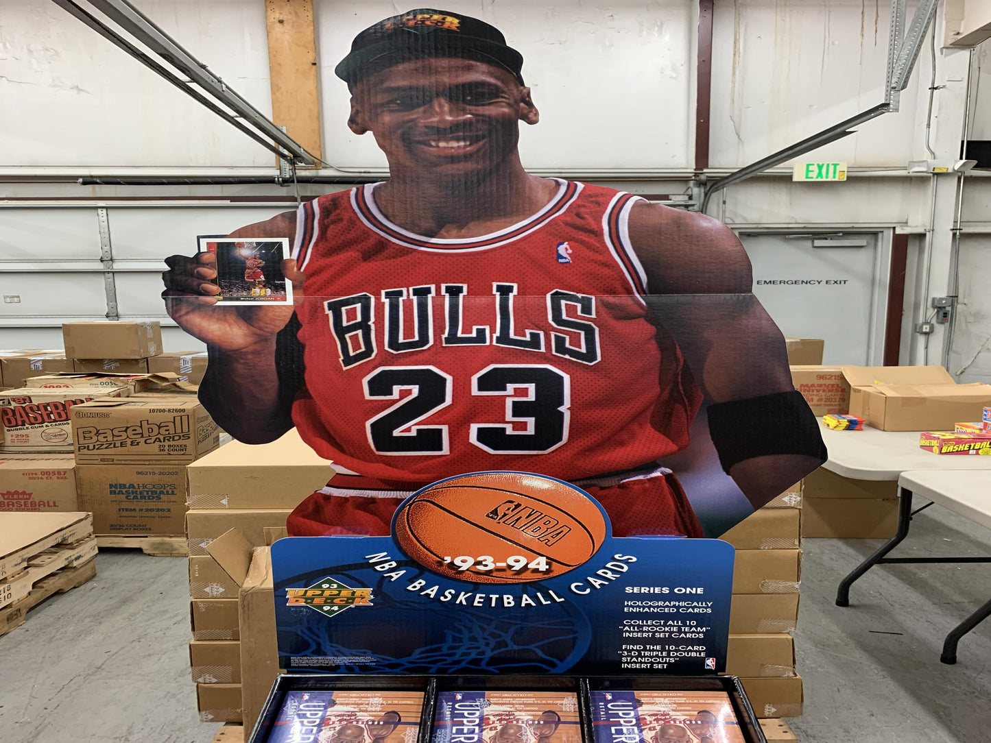1993/94 Upper Deck Basketball Series 1 Display Case (Jordan)