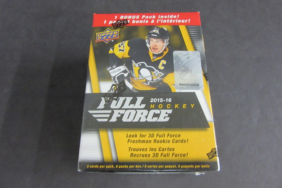 2015/16 Upper Deck Full Force Hockey Blaster Box (8/5)