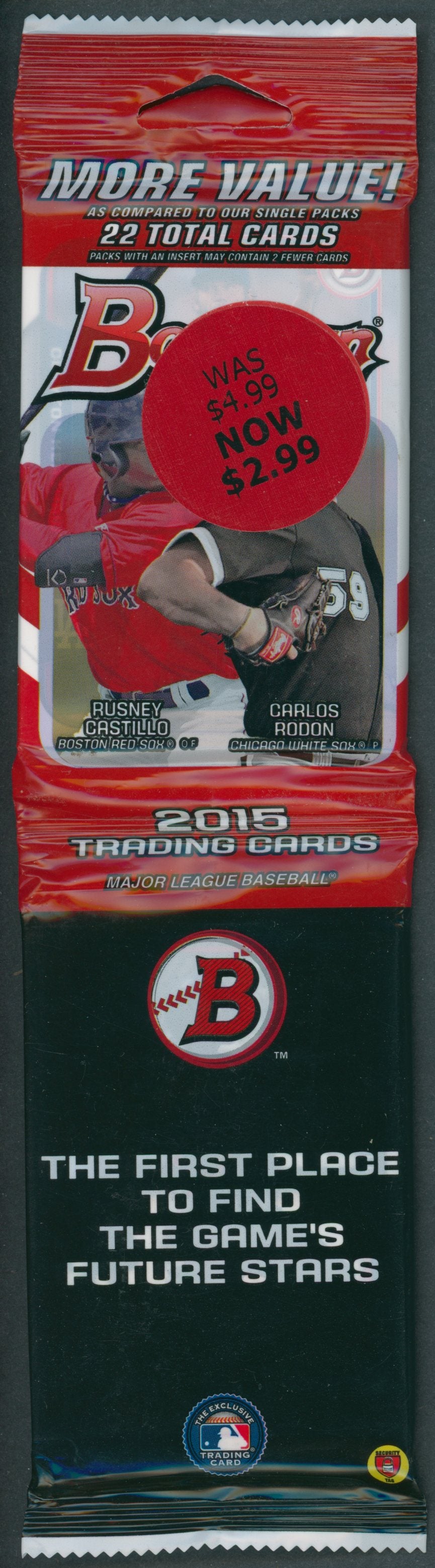 2015 Bowman Baseball Unopened Value Pack (22)