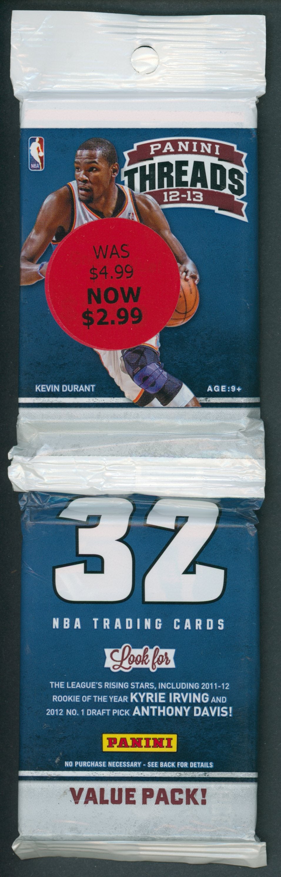 2012/13 Panini Threads Basketball Unopened Value Pack