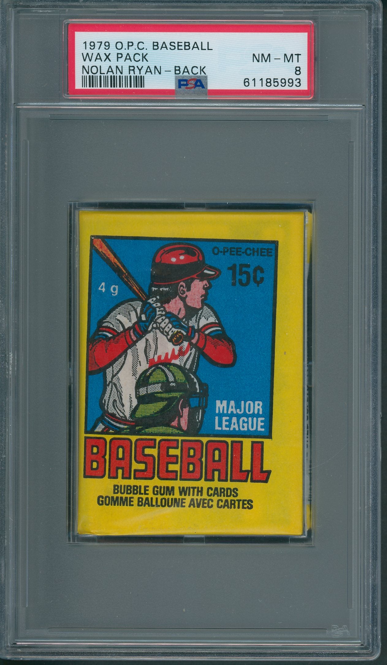 1979 OPC O-Pee-Chee Baseball Unopened Wax Pack Ryan PSA 8