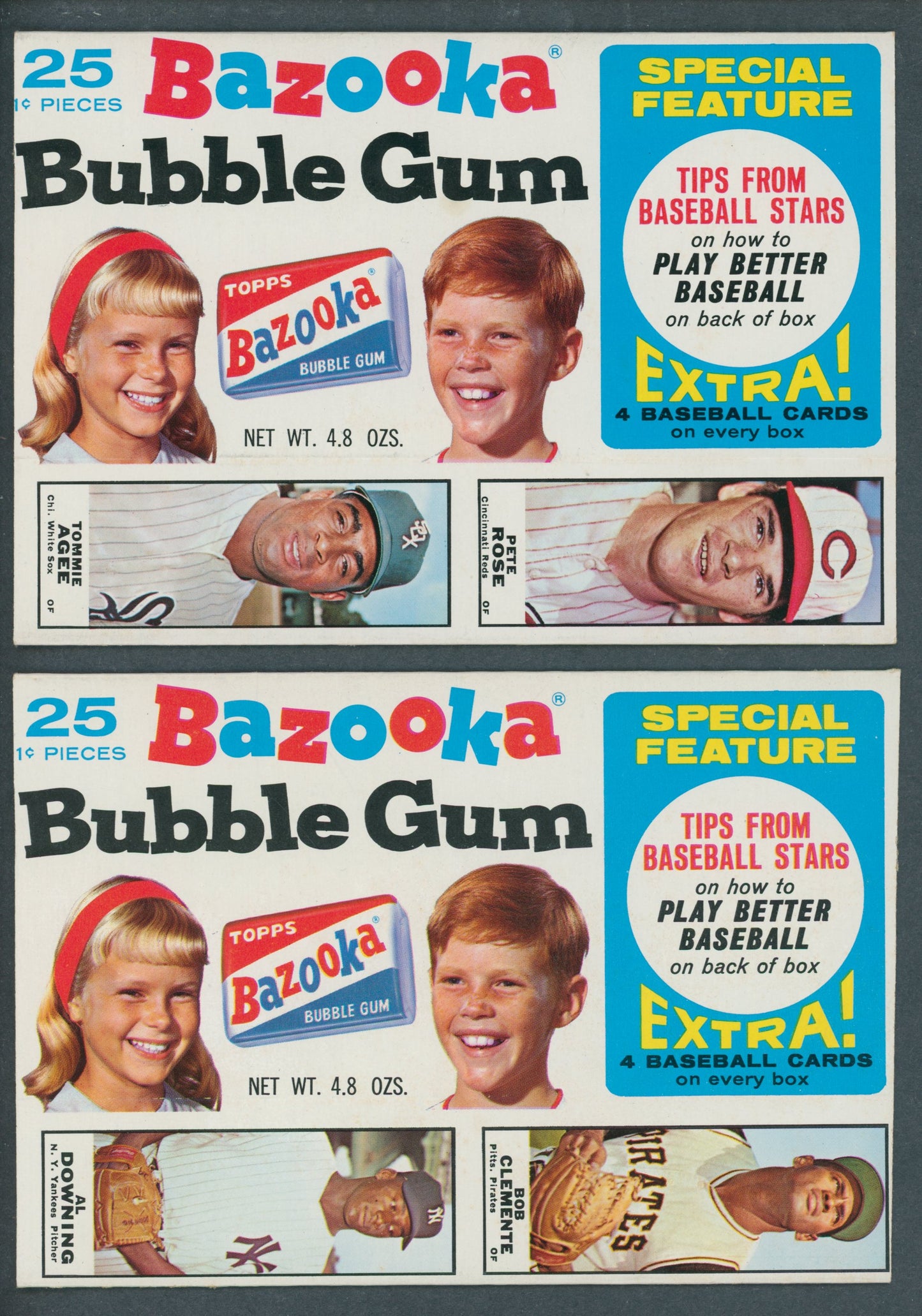 1968 Bazooka Baseball Complete Set (60) (15 Panels) (22-010)