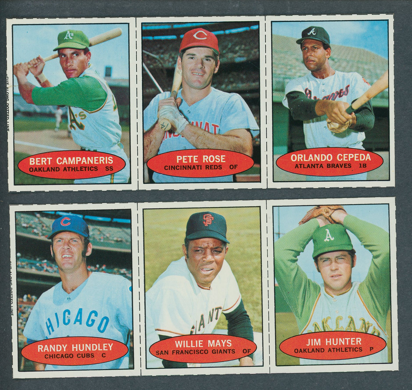 1971 Bazooka Baseball Complete Set (36) (12 Panels) (22-014)