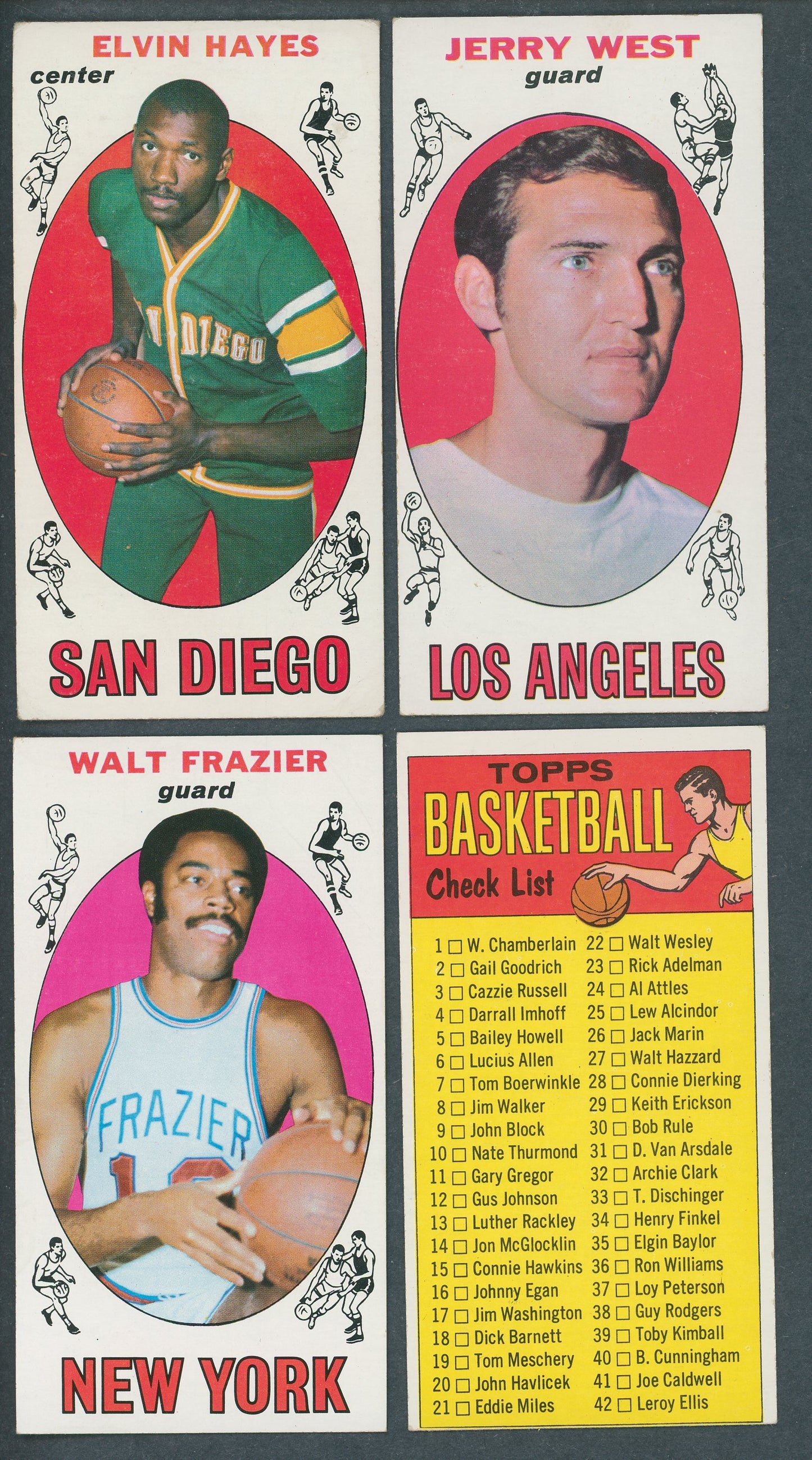 1969/70 Topps Basketball Complete Set (99) EX (22-016)