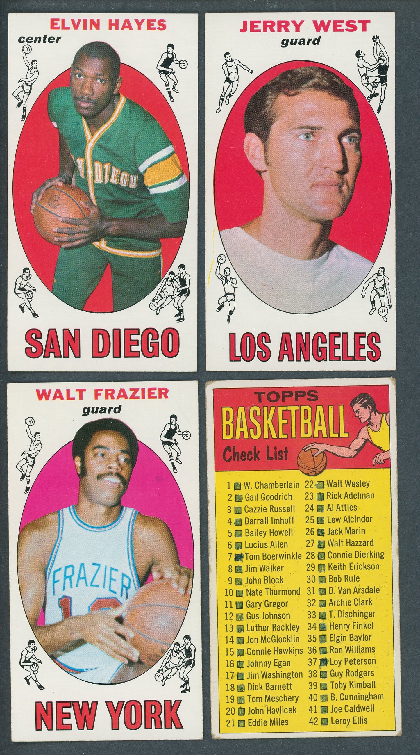 1969/70 Topps Basketball Near Set (97/99) EX EX/MT (#3)