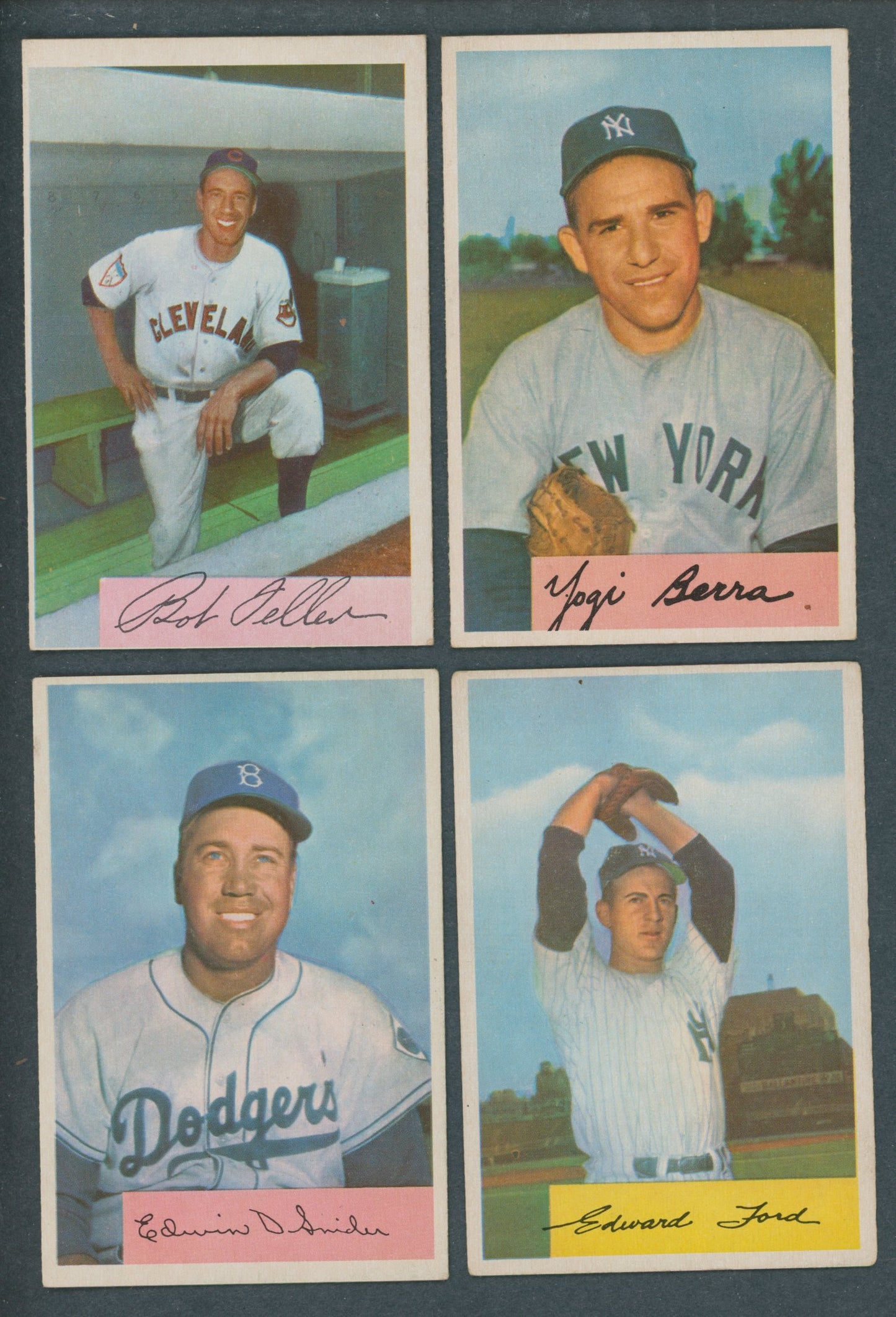 1954 Bowman Baseball Complete Set (224) EX EX/MT (Mantle Poor) (22-003)