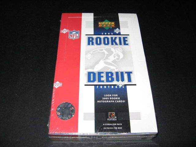 2005 Upper Deck Rookie Debut Football Box (Hobby) (28/6)