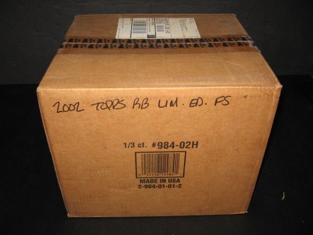 2002 Topps Baseball Limited Edition Factory Set Case (3 Sets)