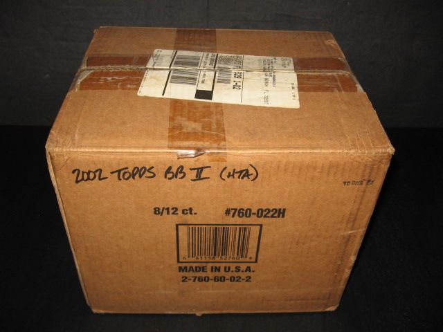 2002 Topps Baseball Series 2 Jumbo Case (HTA) (8 Box)