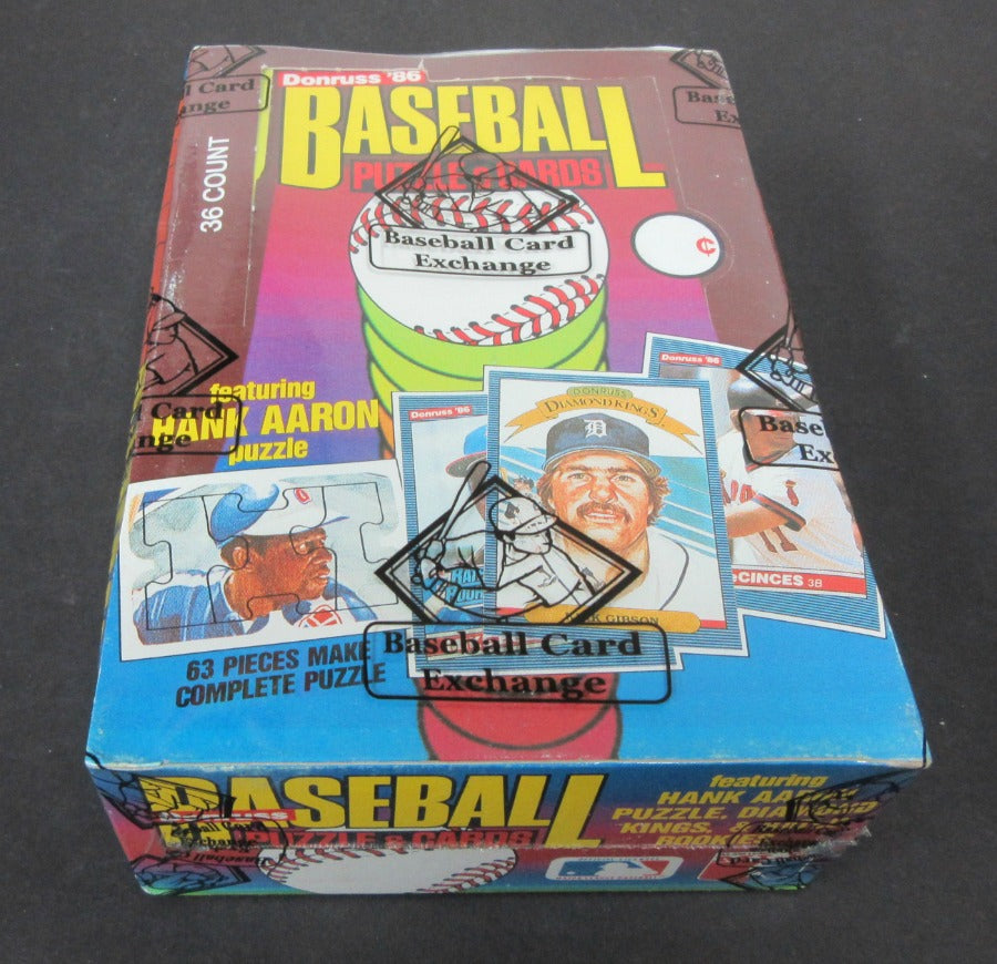 1986 Donruss Baseball Unopened Wax Box (BBCE) – Baseball Card Exchange