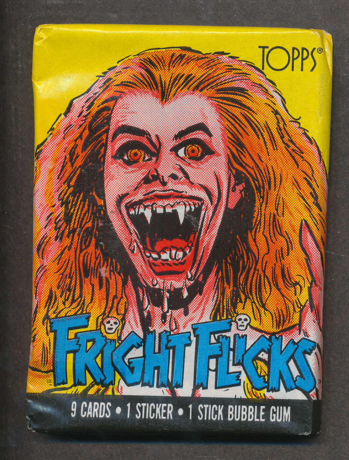 1988 Topps Fright Flicks Unopened Wax Pack
