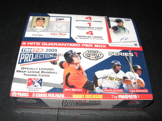 2009 TriStar Projections Baseball Series 1 Box (Hobby)