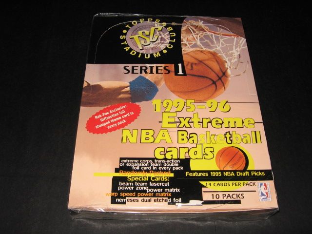 1995/96 Topps Stadium Club Basketball Series 1 Rack Box