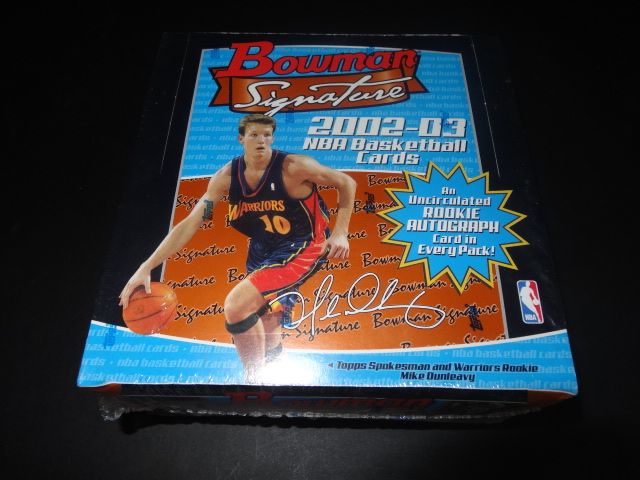 2002/03 Bowman Signature Basketball Box
