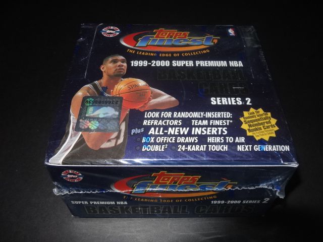 1999/00 Topps Finest Basketball Series 2 Jumbo Box (HTA)