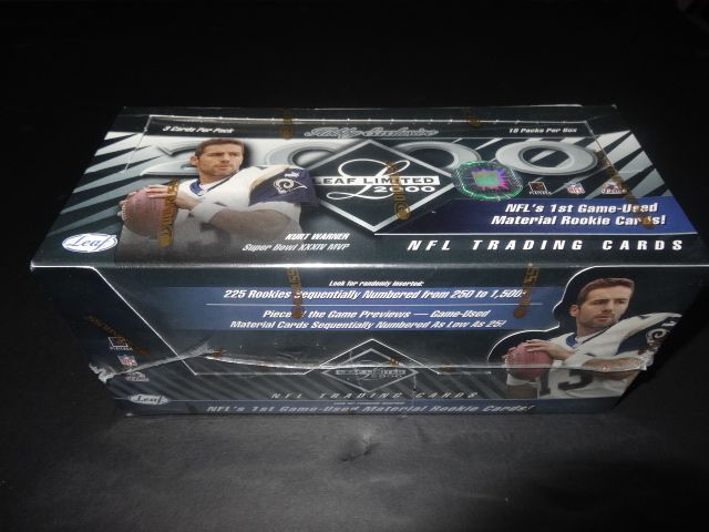2000 Leaf Limited Football Box (Hobby)