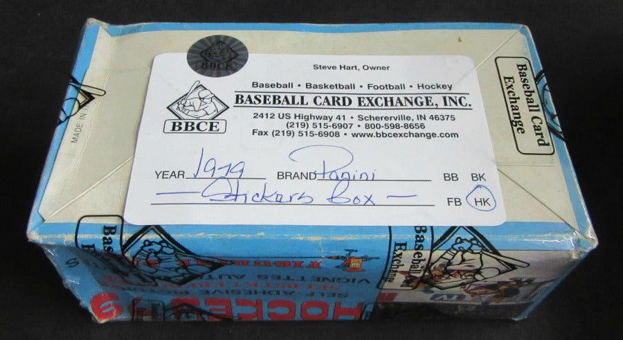 1979 Panini Hockey Stickers Unopened Box (BBCE)