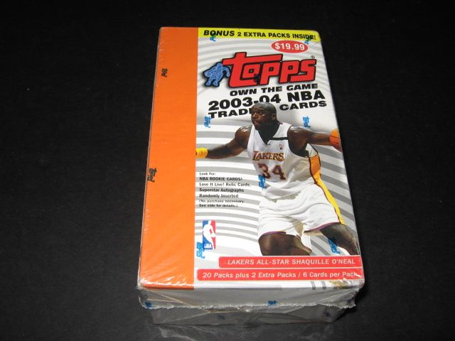 2003/04 Topps Basketball Blaster Box (22/6)