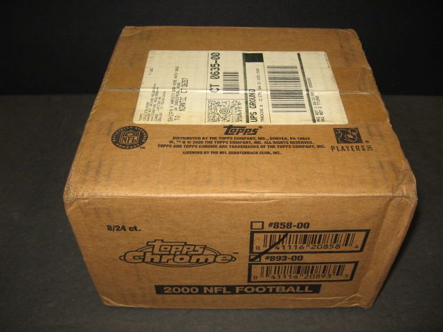 2000 Topps Chrome Football Case (Retail) (8 Box)
