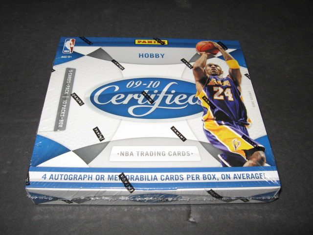 2009/10 Panini Ceritifed Basketball Box (Hobby)