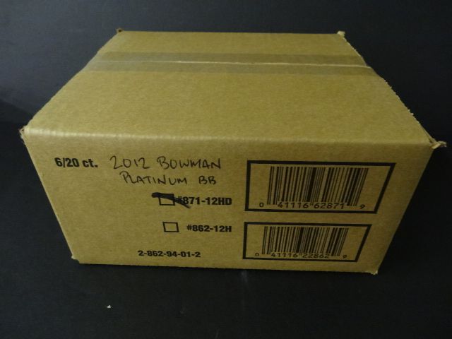 2012 Bowman Platinum Baseball Case (Hobby) (6 Box)