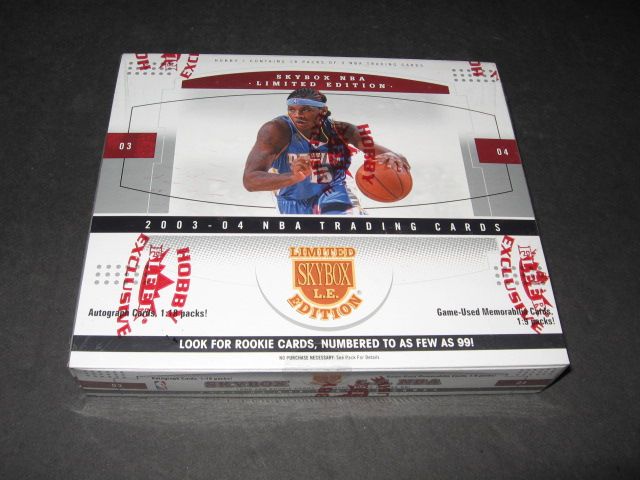 2003/04 Fleer Skybox L.E. Limited Edition Basketball Box Baseball Card Exchange 2003/04 Fleer Skybox L.E. Limited Edition Basketball Box Baseball Card Exchange