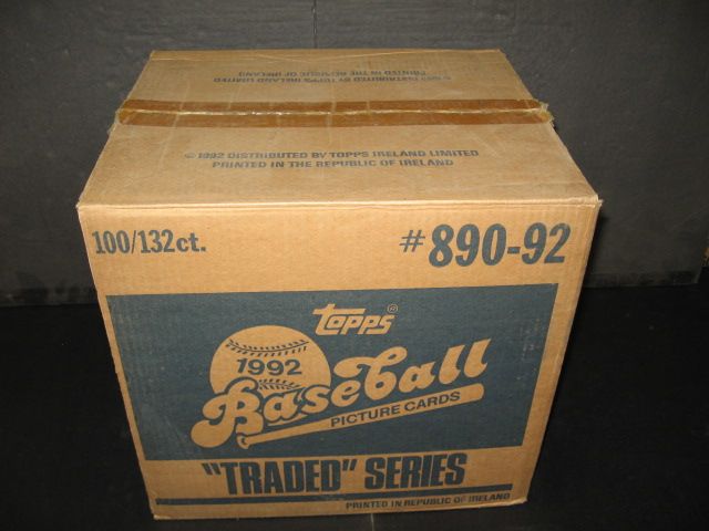 1992 Topps Baseball Traded Factory Set Case (100 Sets)