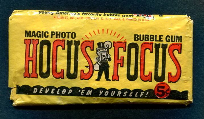 1956 Topps Hocus Focus Unopened 5 Cent Wax Pack