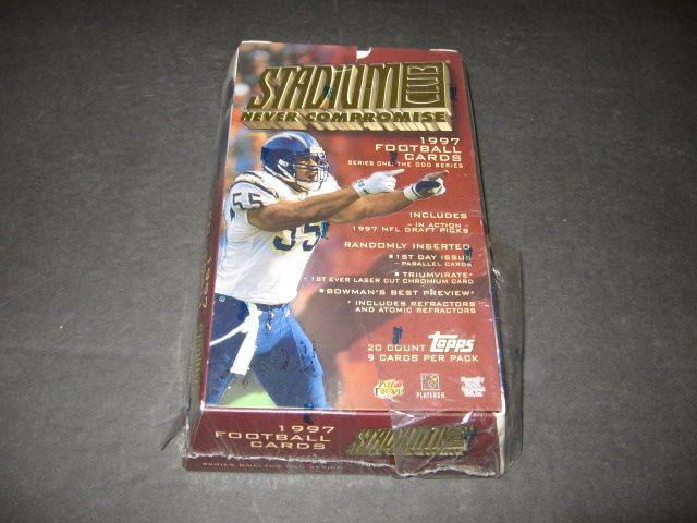 1997 Topps Stadium Club Football Series 1 Box (Odd) (Retail) (20/9)