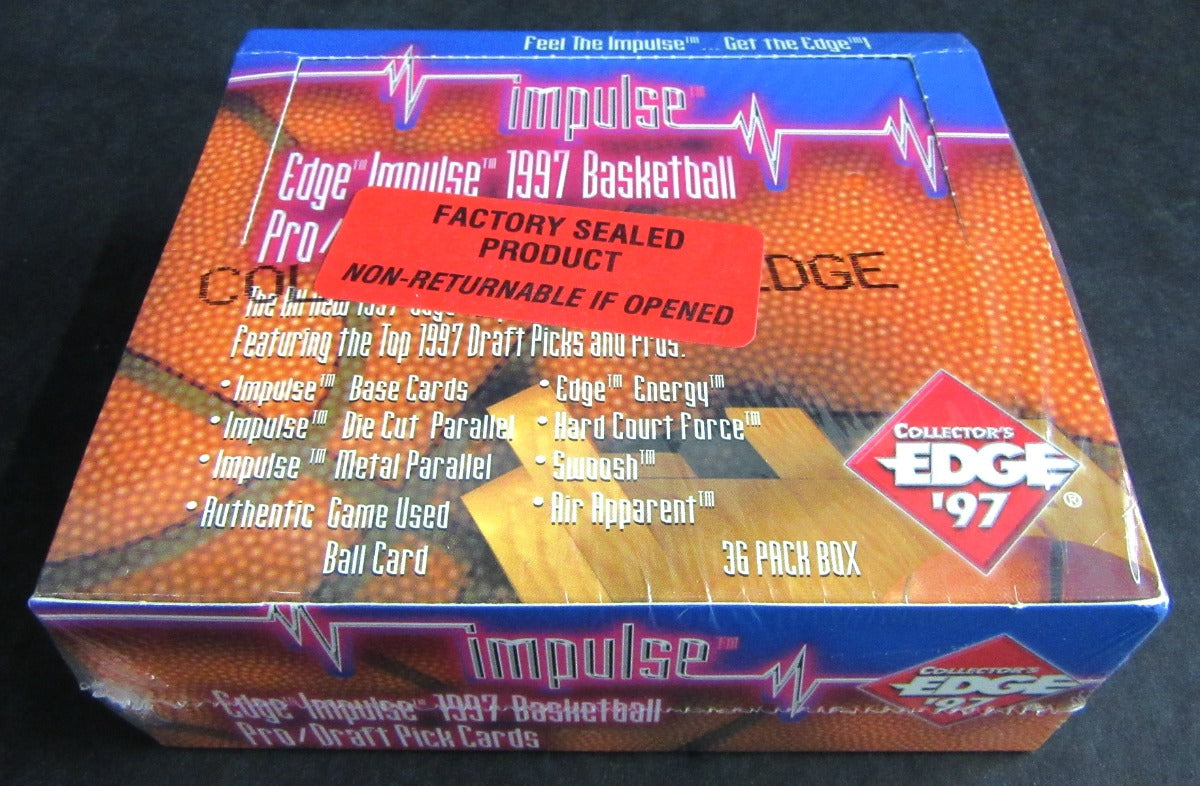 1997 Collector's Edge Impulse Basketball Draft Picks Box