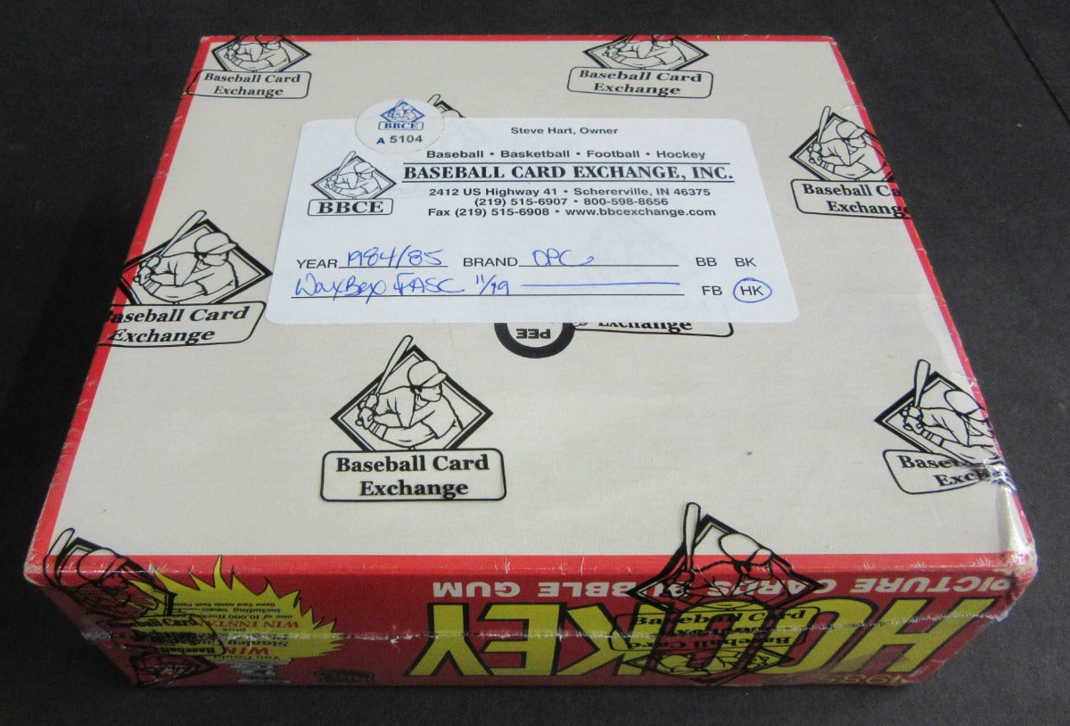 1984/85 OPC O-Pee-Chee Hockey Unopened Wax Box (FASC)