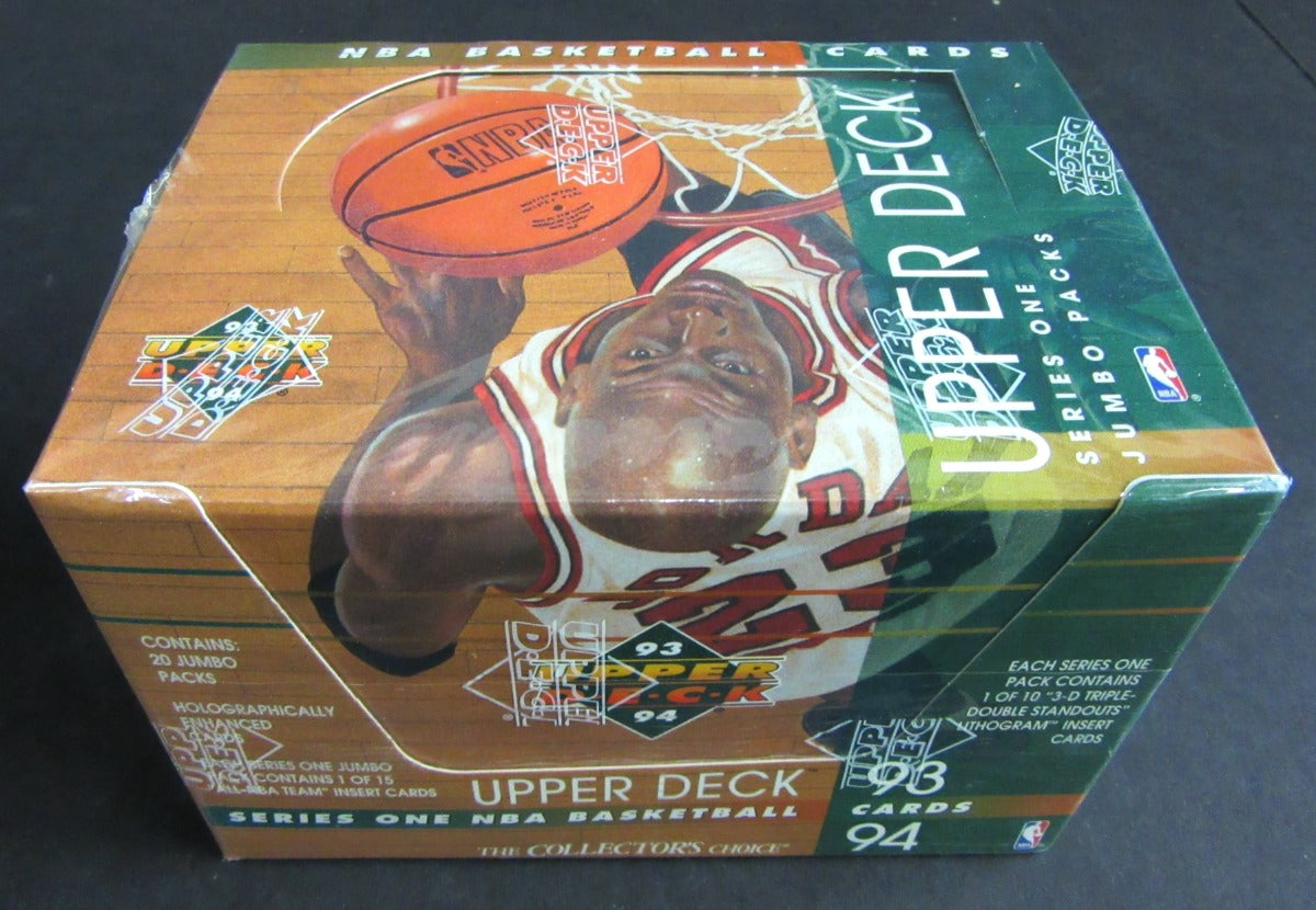 1993/94 Upper Deck Basketball Series 1 Jumbo Box (Green)