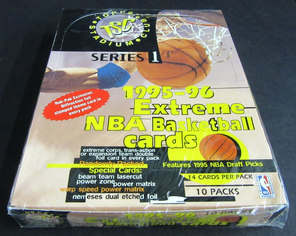 1995/96 Topps Stadium Club Basketball Series 1 Rack Box
