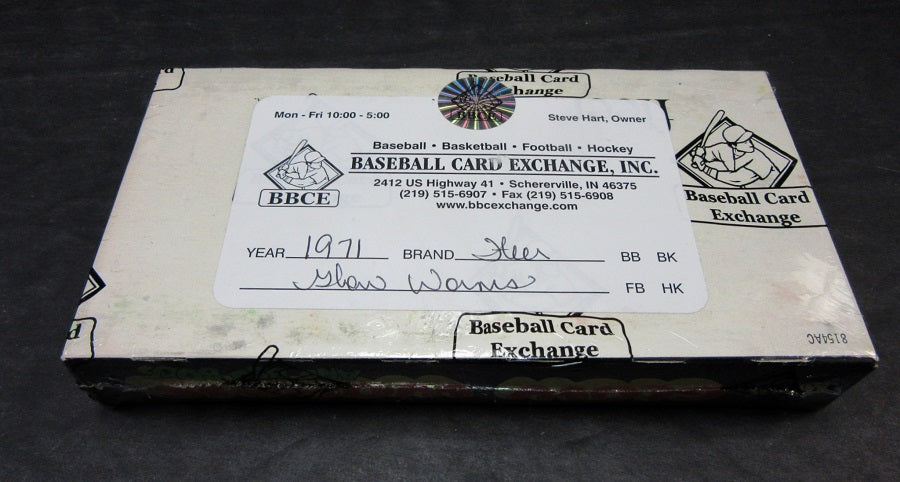 1971 Fleer Glow Worms Unopened Wax Box (BBCE)